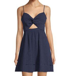 Navy Cutout Fit & Flare Dress- NWT